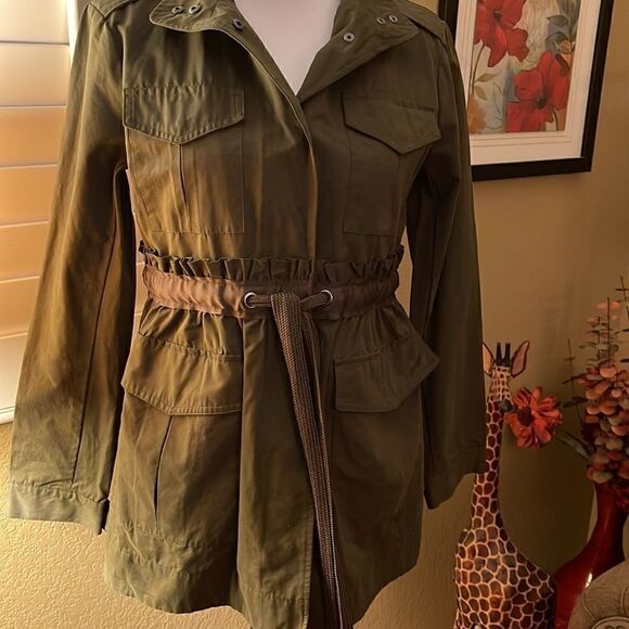 Simply Vera Wang Military Style Jacket/Trench Coat, SZ S - Picture 3 of 9
